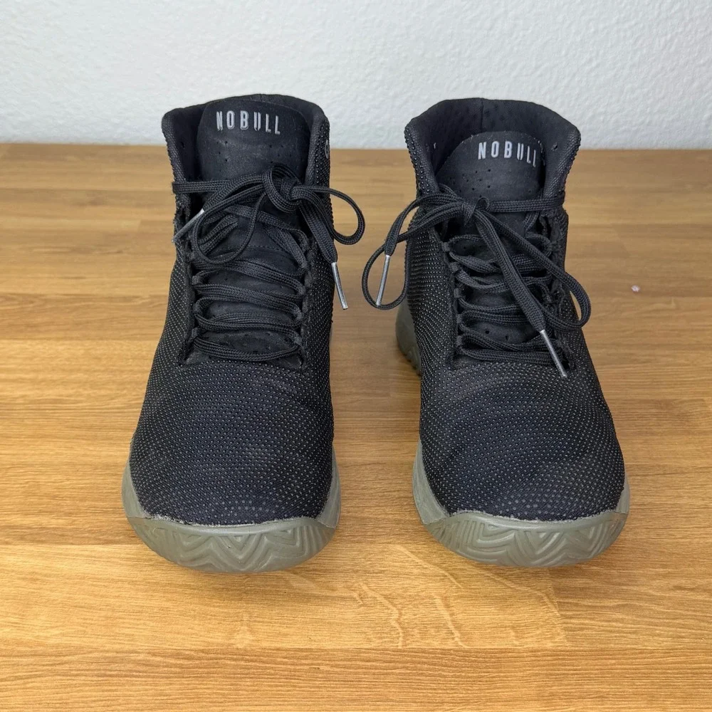 NOBULL High-Top Trainer‎ Black Gum Training Shoes Size 8